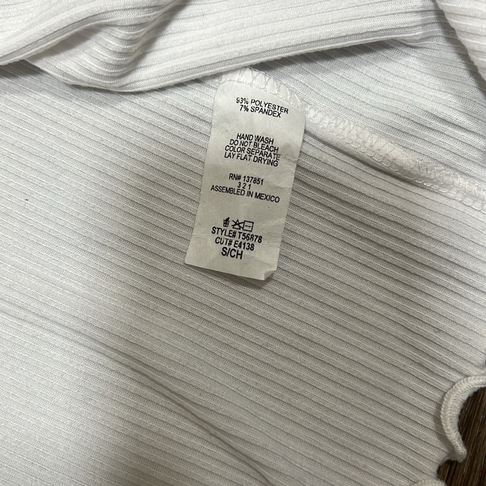 Gaze crop sweater/ Small / white - Picture 5 of 5
